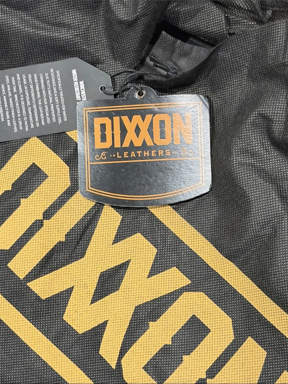 DIXXON Men's Black Leather Jacket 2XL - Picture 9 of 10